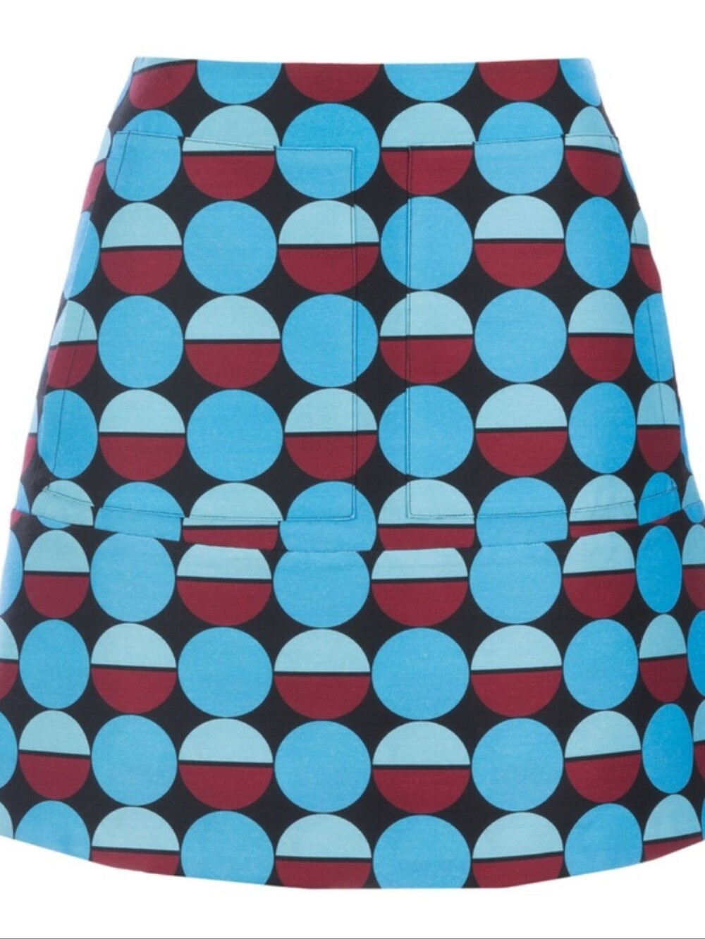 La Double J  Sfere Azzurro in Cady Mini Skirt Sz S RARE! NWT